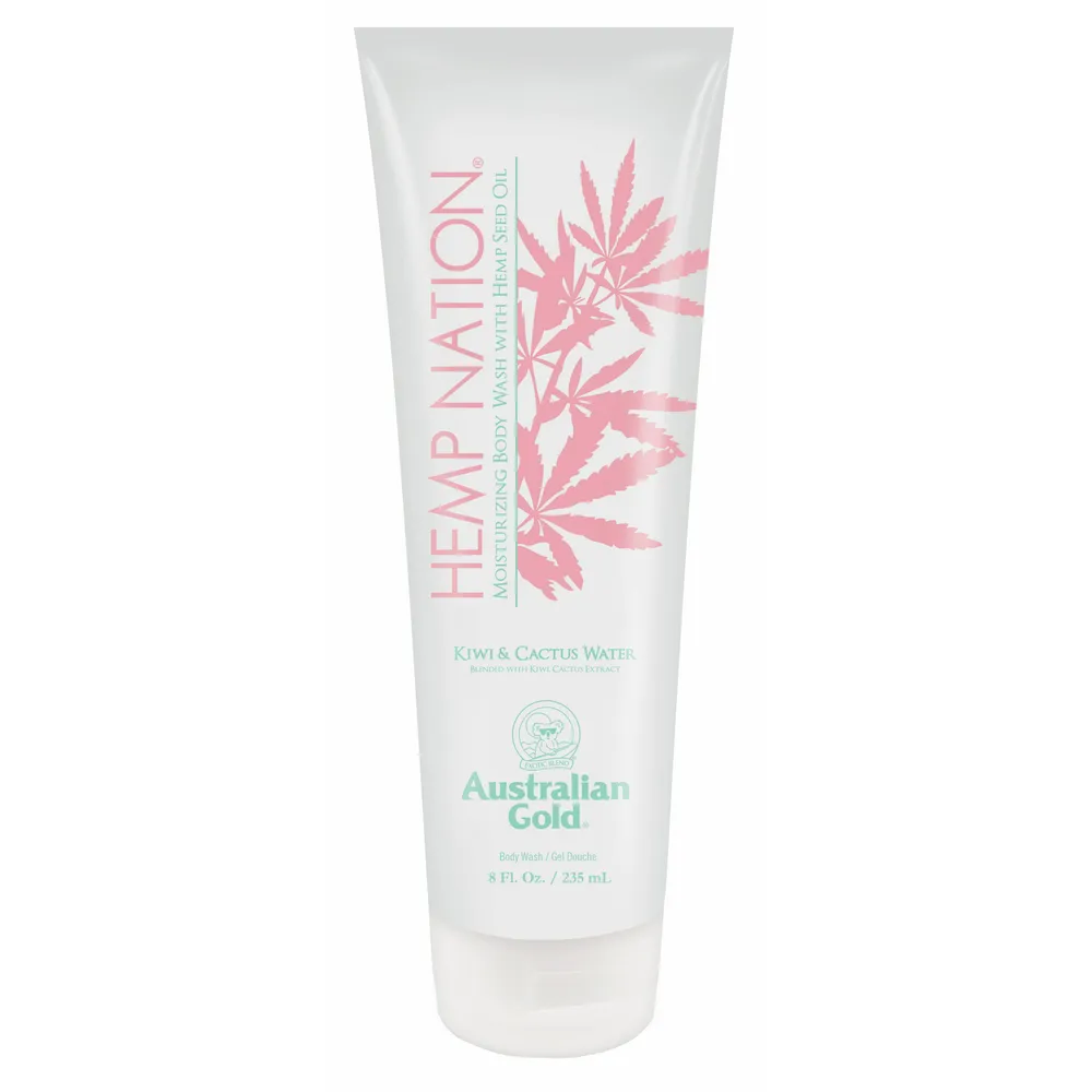 Australian Gold Hemp Nation Kiwi & Cactus Water Body Wash päevitusjärgne dušigeel 235ml